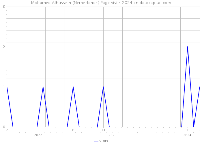 Mohamed Alhussein (Netherlands) Page visits 2024 