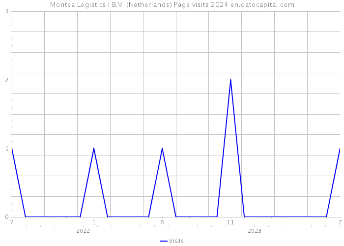 Montea Logistics I B.V. (Netherlands) Page visits 2024 