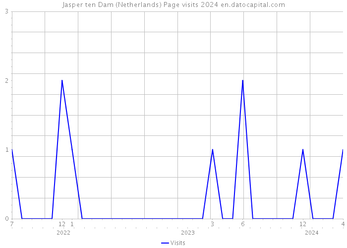 Jasper ten Dam (Netherlands) Page visits 2024 