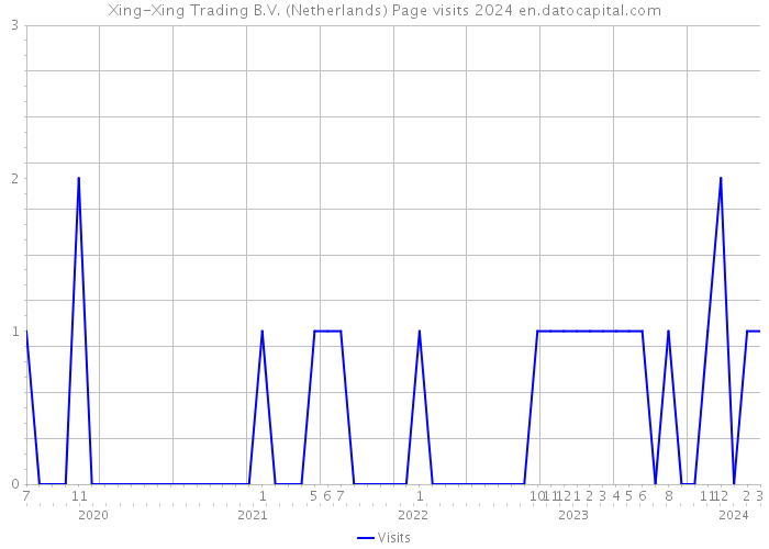 Xing-Xing Trading B.V. (Netherlands) Page visits 2024 