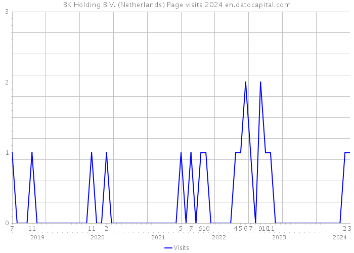 BK Holding B.V. (Netherlands) Page visits 2024 