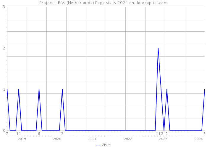 Project II B.V. (Netherlands) Page visits 2024 