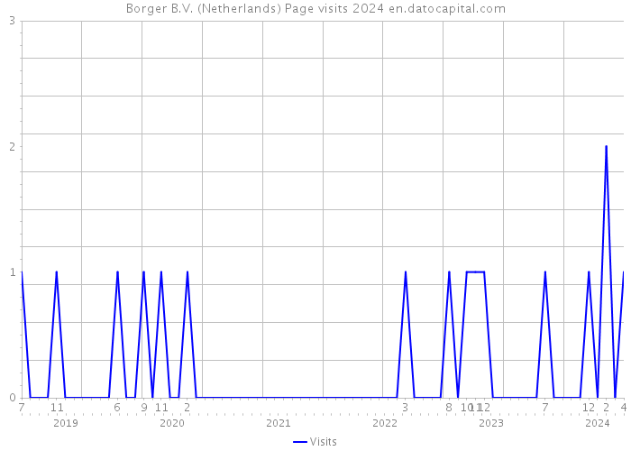 Borger B.V. (Netherlands) Page visits 2024 