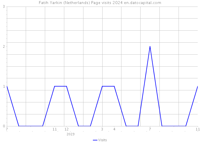 Fatih Yarkin (Netherlands) Page visits 2024 