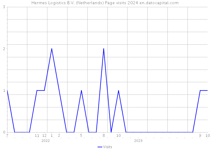 Hermes Logistics B.V. (Netherlands) Page visits 2024 