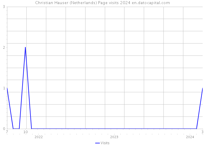 Christian Hauser (Netherlands) Page visits 2024 