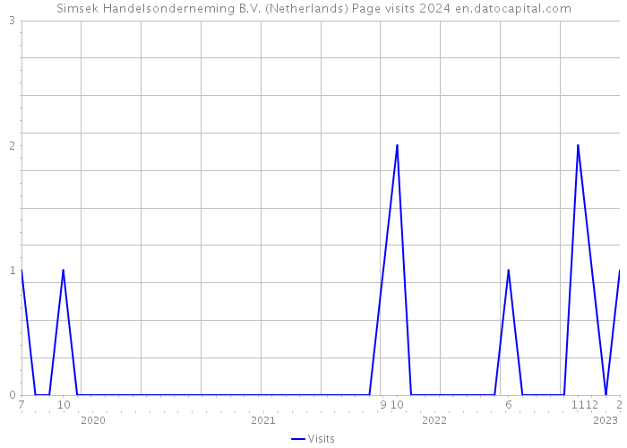 Simsek Handelsonderneming B.V. (Netherlands) Page visits 2024 