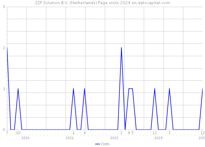 ZZP Solution B.V. (Netherlands) Page visits 2024 