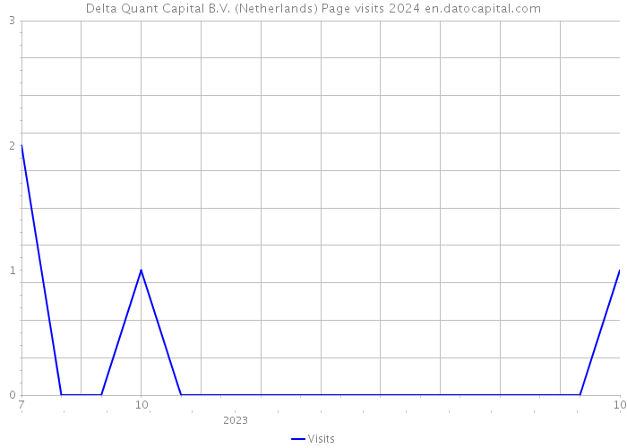 Delta Quant Capital B.V. (Netherlands) Page visits 2024 