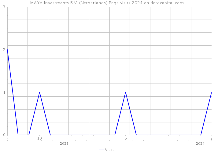 MAYA Investments B.V. (Netherlands) Page visits 2024 