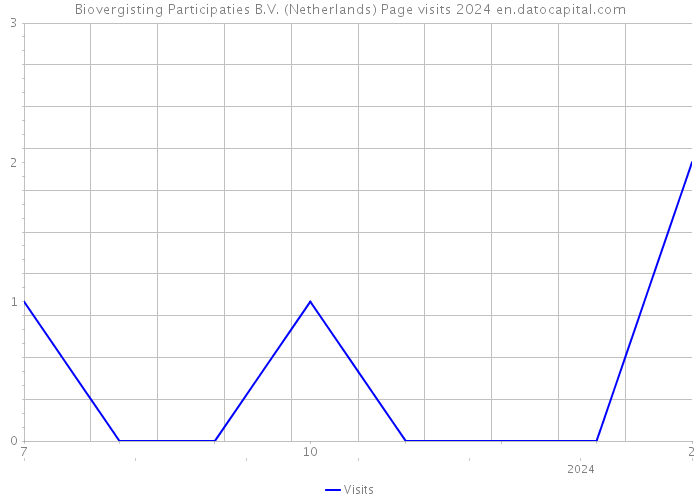 Biovergisting Participaties B.V. (Netherlands) Page visits 2024 
