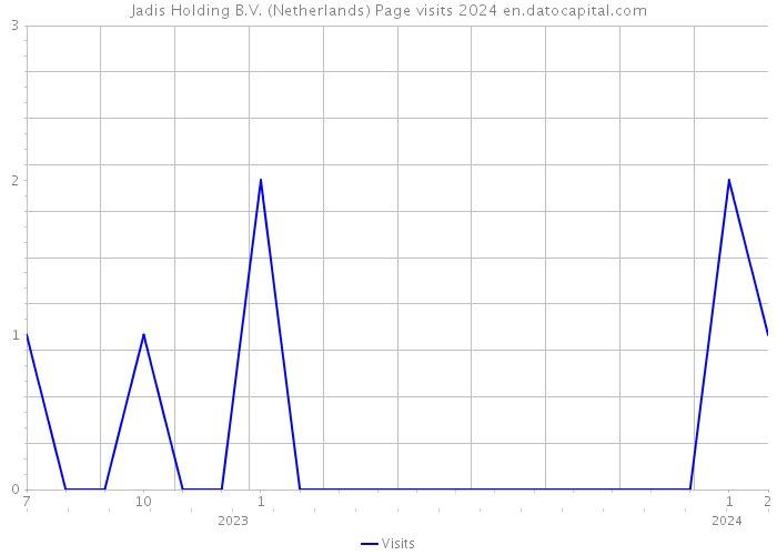 Jadis Holding B.V. (Netherlands) Page visits 2024 