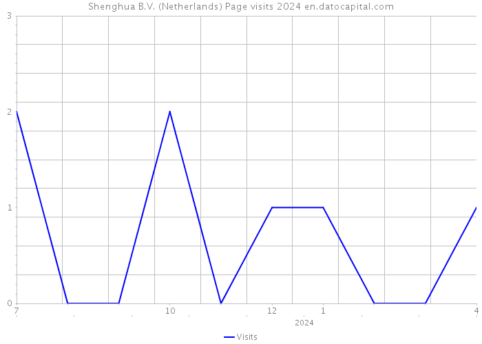 Shenghua B.V. (Netherlands) Page visits 2024 
