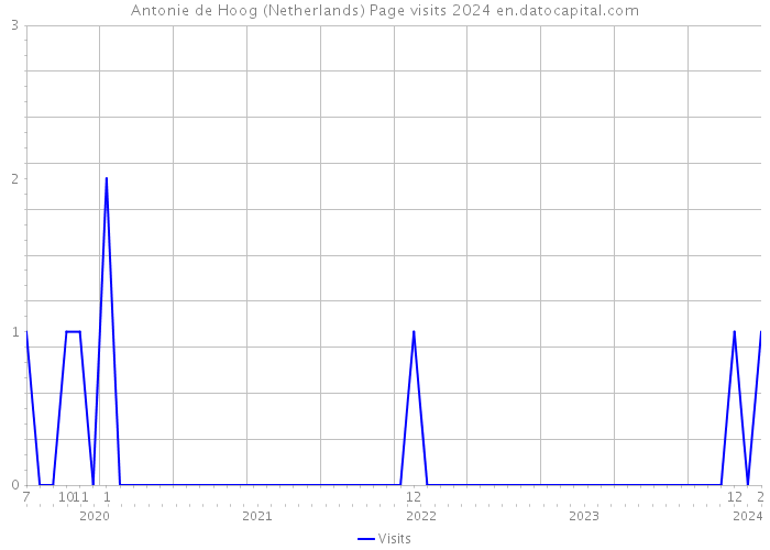 Antonie de Hoog (Netherlands) Page visits 2024 