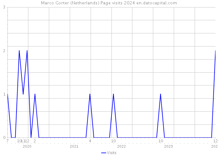 Marco Gorter (Netherlands) Page visits 2024 