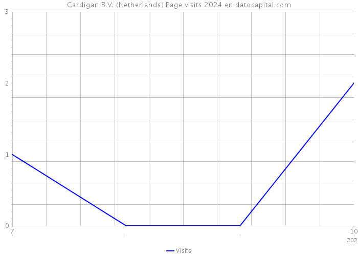 Cardigan B.V. (Netherlands) Page visits 2024 