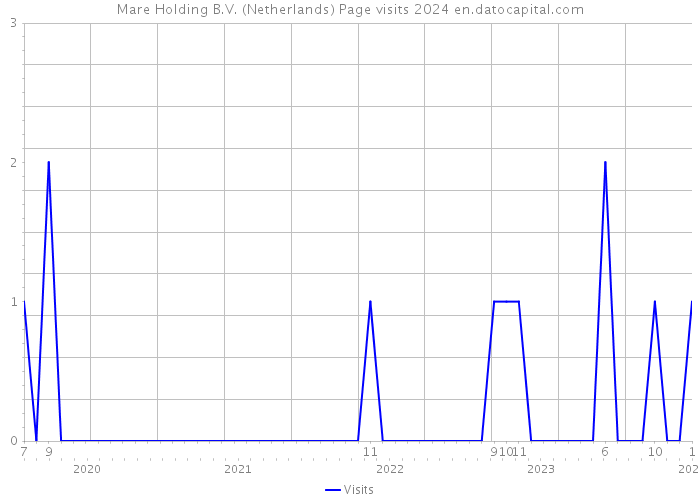 Mare Holding B.V. (Netherlands) Page visits 2024 