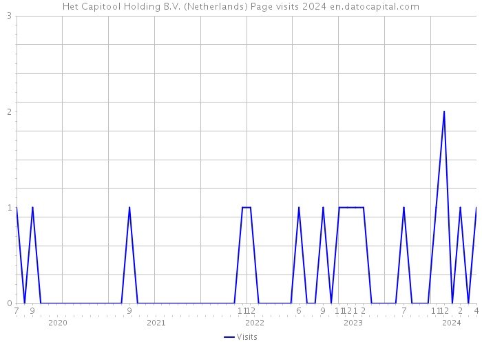 Het Capitool Holding B.V. (Netherlands) Page visits 2024 