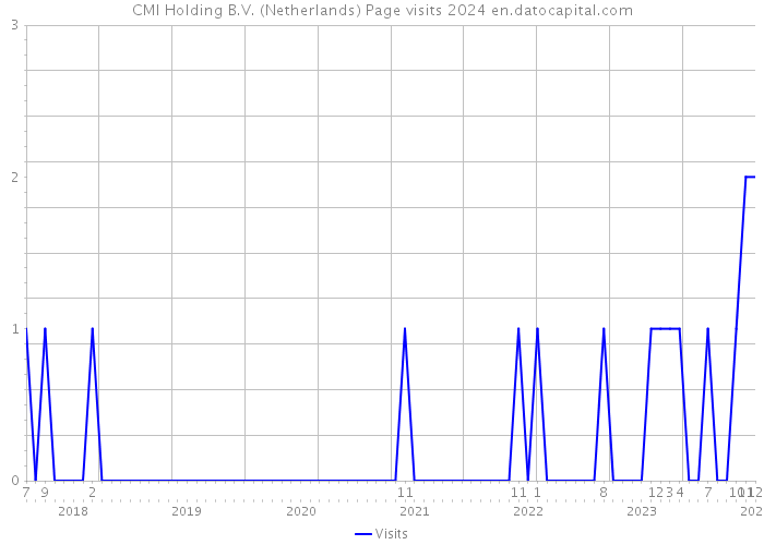 CMI Holding B.V. (Netherlands) Page visits 2024 