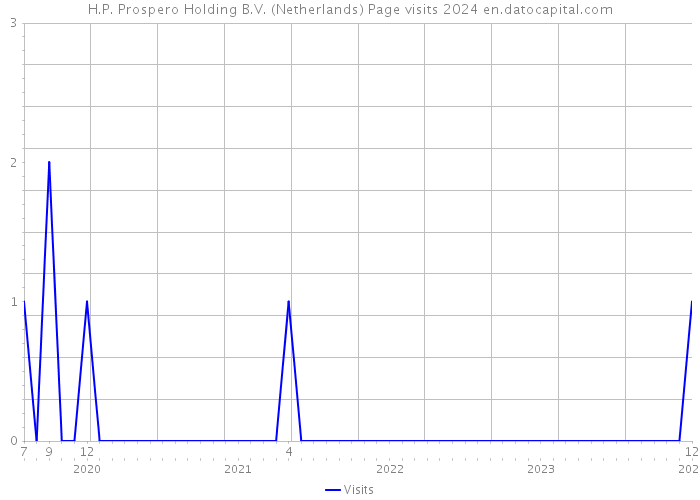 H.P. Prospero Holding B.V. (Netherlands) Page visits 2024 