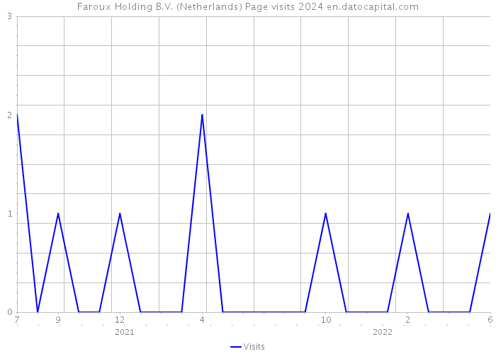 Faroux Holding B.V. (Netherlands) Page visits 2024 