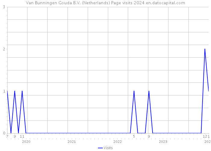 Van Bunningen Gouda B.V. (Netherlands) Page visits 2024 