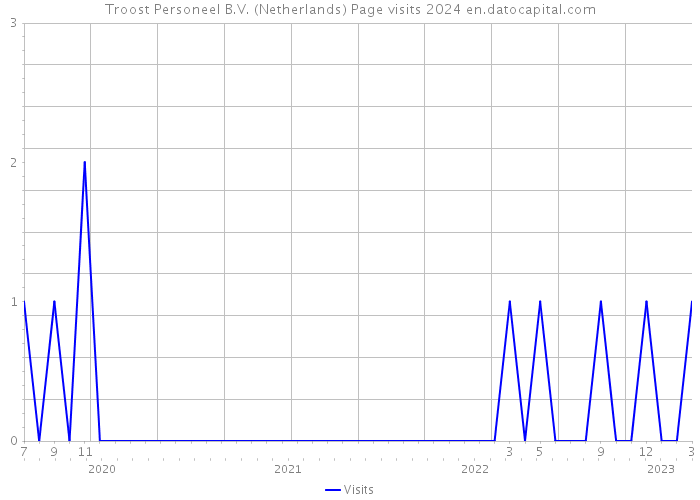 Troost Personeel B.V. (Netherlands) Page visits 2024 