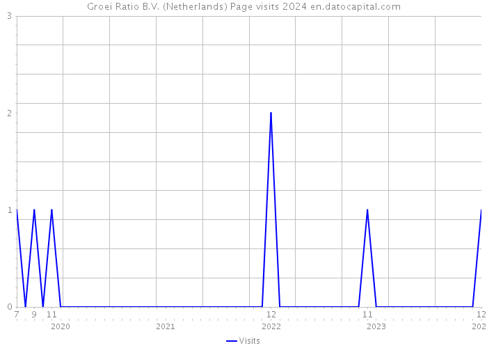 Groei Ratio B.V. (Netherlands) Page visits 2024 