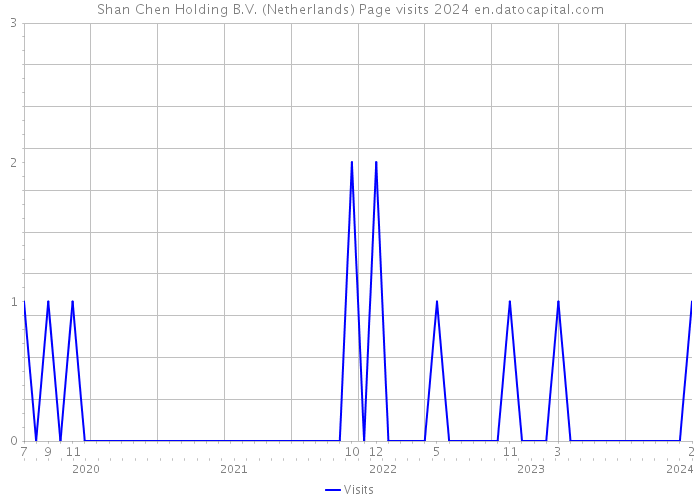 Shan Chen Holding B.V. (Netherlands) Page visits 2024 