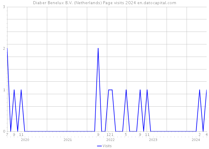 Diaber Benelux B.V. (Netherlands) Page visits 2024 