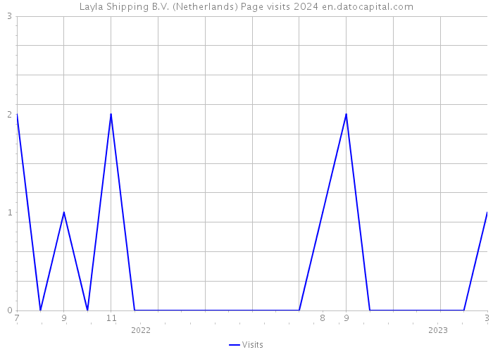 Layla Shipping B.V. (Netherlands) Page visits 2024 