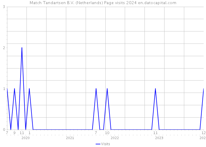 Match Tandartsen B.V. (Netherlands) Page visits 2024 