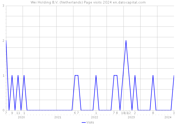 Wei Holding B.V. (Netherlands) Page visits 2024 
