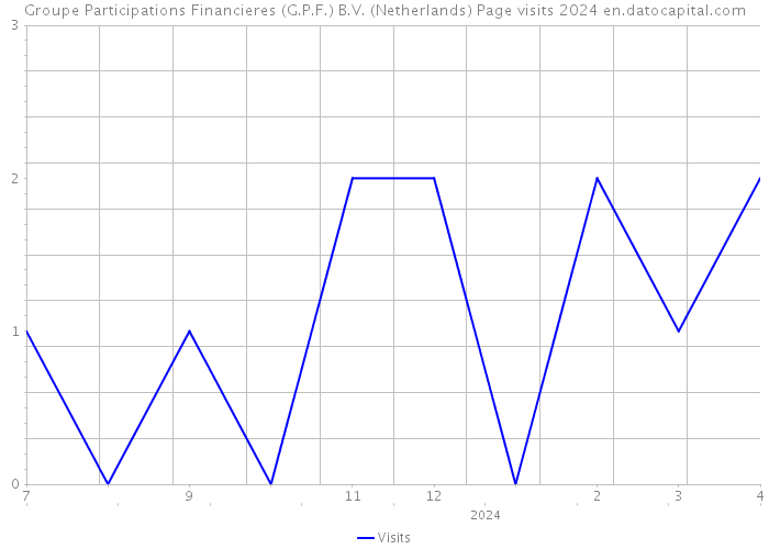 Groupe Participations Financieres (G.P.F.) B.V. (Netherlands) Page visits 2024 