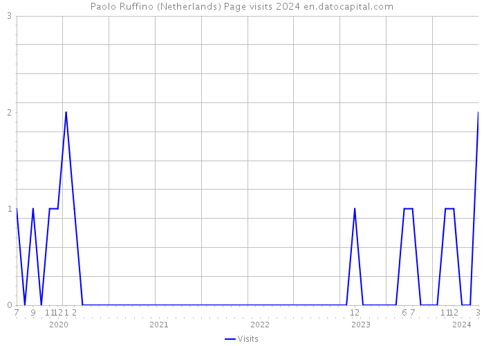 Paolo Ruffino (Netherlands) Page visits 2024 