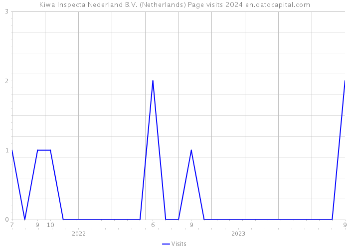Kiwa Inspecta Nederland B.V. (Netherlands) Page visits 2024 
