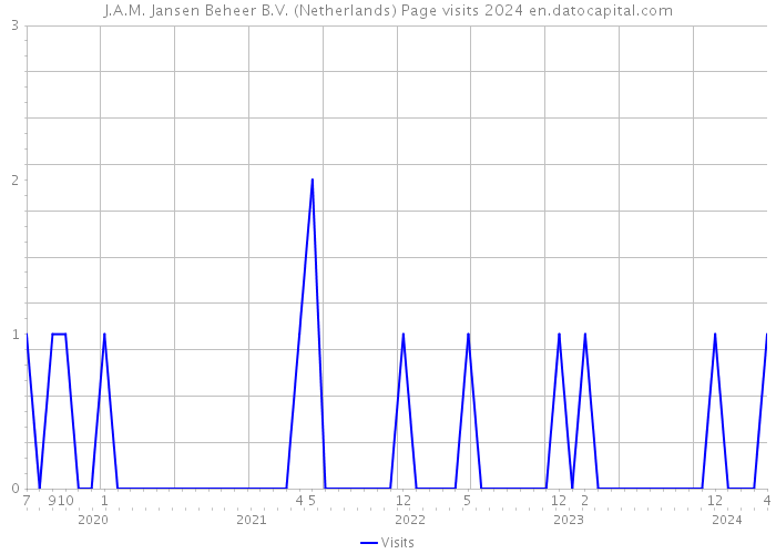 J.A.M. Jansen Beheer B.V. (Netherlands) Page visits 2024 