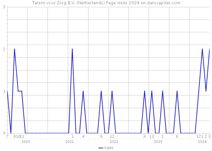 Talent voor Zorg B.V. (Netherlands) Page visits 2024 