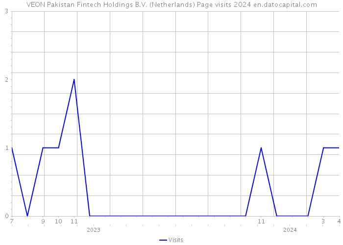 VEON Pakistan Fintech Holdings B.V. (Netherlands) Page visits 2024 