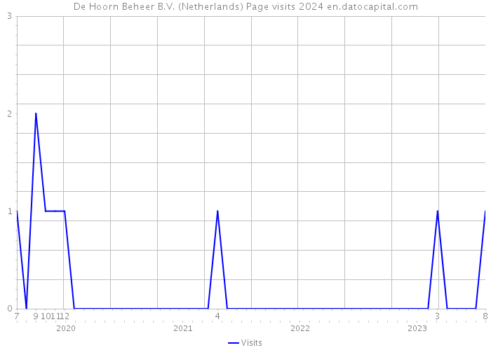 De Hoorn Beheer B.V. (Netherlands) Page visits 2024 