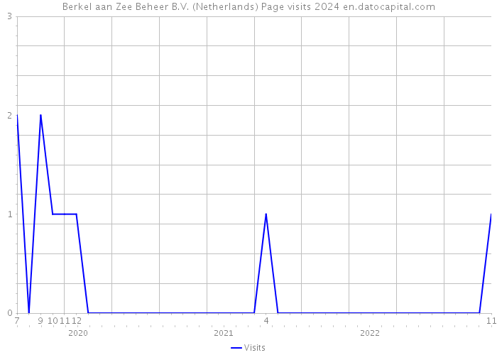 Berkel aan Zee Beheer B.V. (Netherlands) Page visits 2024 