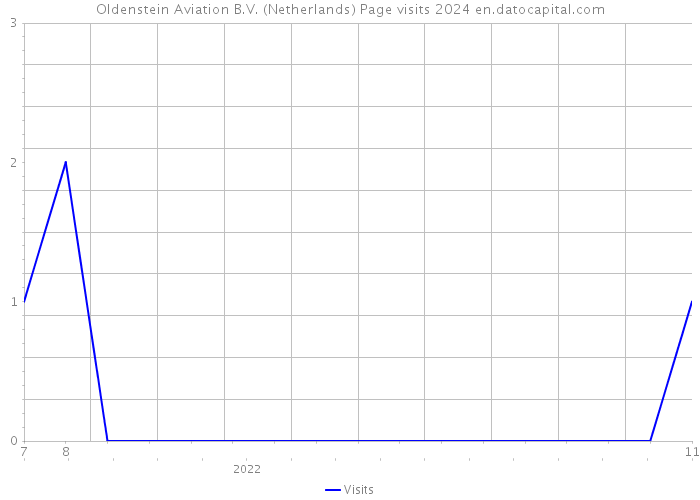 Oldenstein Aviation B.V. (Netherlands) Page visits 2024 