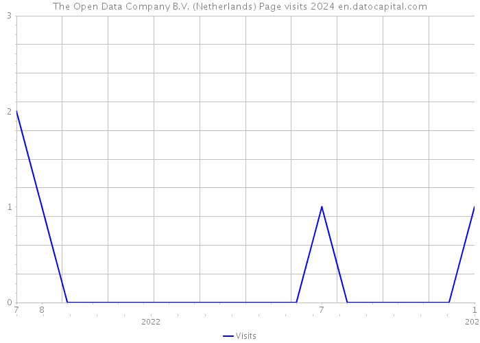 The Open Data Company B.V. (Netherlands) Page visits 2024 