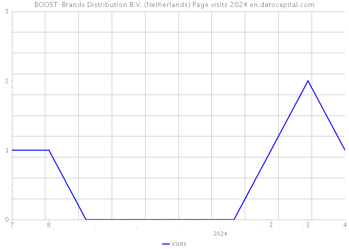 BOOST+ Brands Distribution B.V. (Netherlands) Page visits 2024 