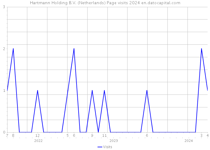 Hartmann Holding B.V. (Netherlands) Page visits 2024 