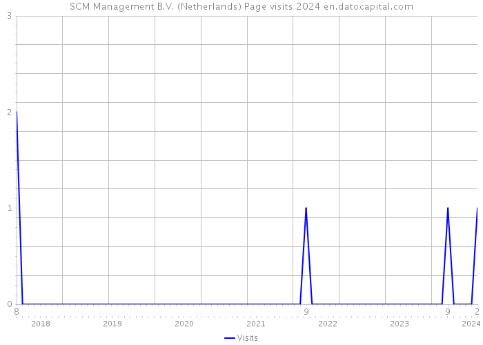 SCM Management B.V. (Netherlands) Page visits 2024 