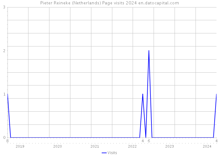 Pieter Reineke (Netherlands) Page visits 2024 