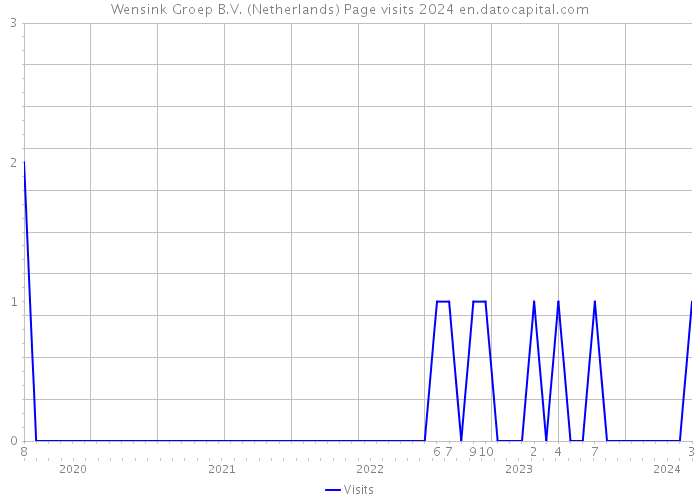 Wensink Groep B.V. (Netherlands) Page visits 2024 