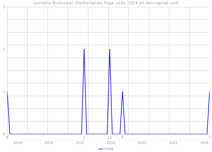 Leontine Boslooper (Netherlands) Page visits 2024 