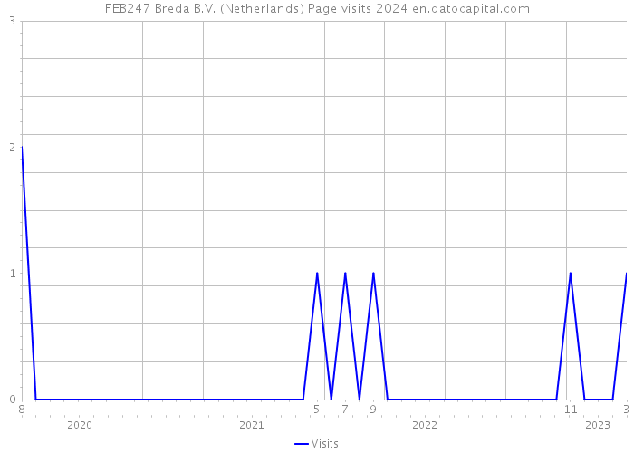 FEB247 Breda B.V. (Netherlands) Page visits 2024 